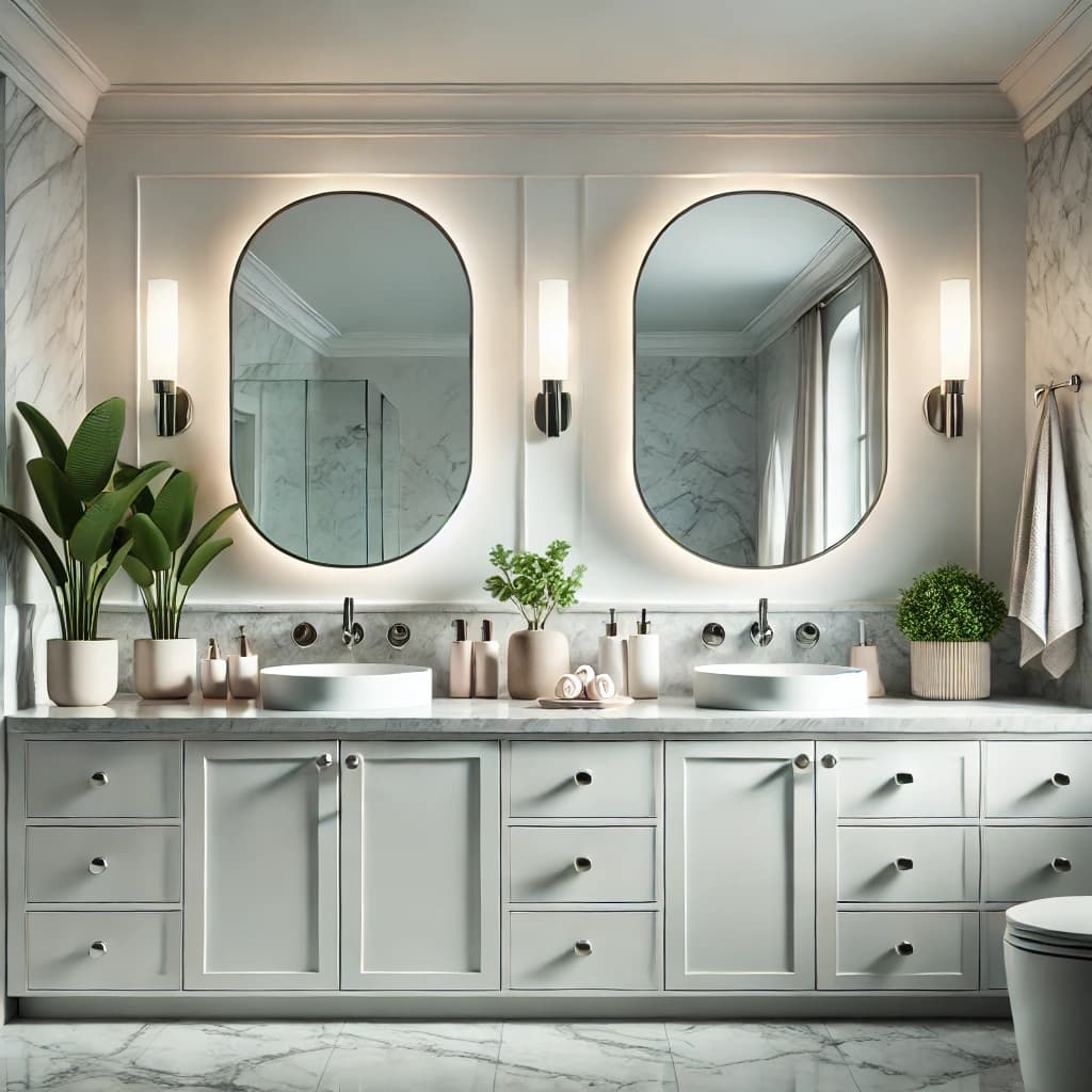 Modern Double Vanity